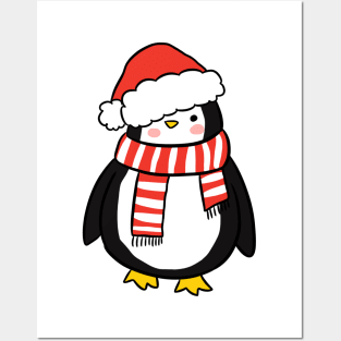 Cute christmas penguin Posters and Art